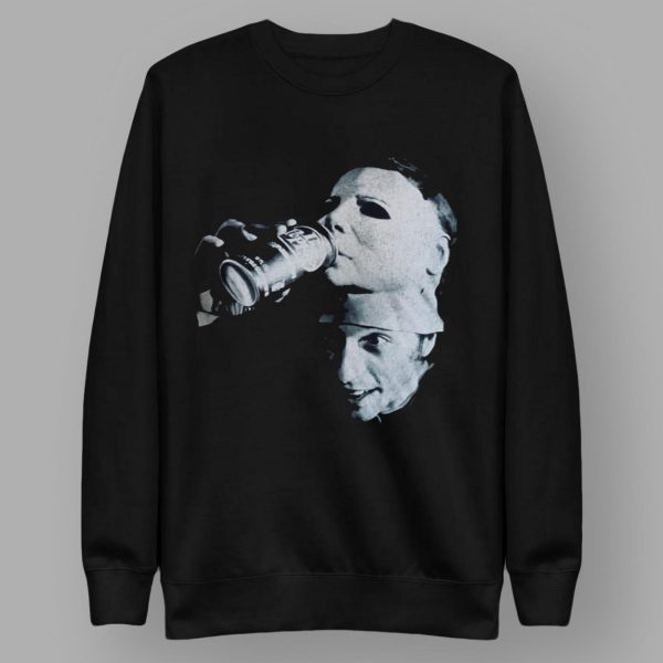 Nick Castle Michael Myers Drinking Dr Pepper Shirt