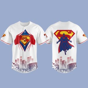 Rangers x Superman Night 2025 Baseball Jersey