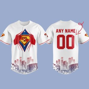 Rangers x Superman Night 2025 Baseball Jersey 1 Rangers x Superman Night 2025 Baseball Jersey