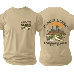 Retro Alligator Alcatraz Everglades Florida EST 2025 Shirt