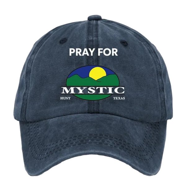 Retro Texas Strong Pray For Mystic Hunt Texas Print Baseball Cap