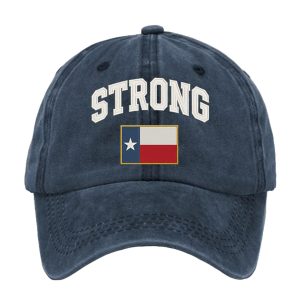 Retro Texas Strong Print Baseball Cap