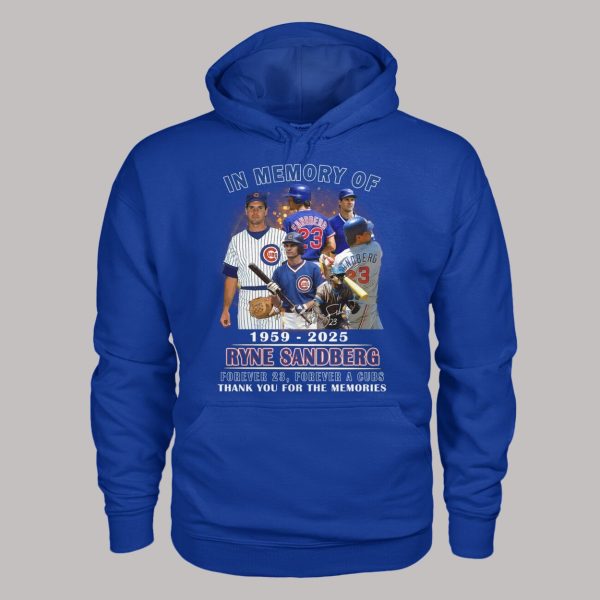 Ryne Sandberg Forever 23 Forever A Cubs Thank You For The Memories Shirt