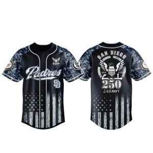 SD Padres US Navy 250th Birthday Celebration Jersey