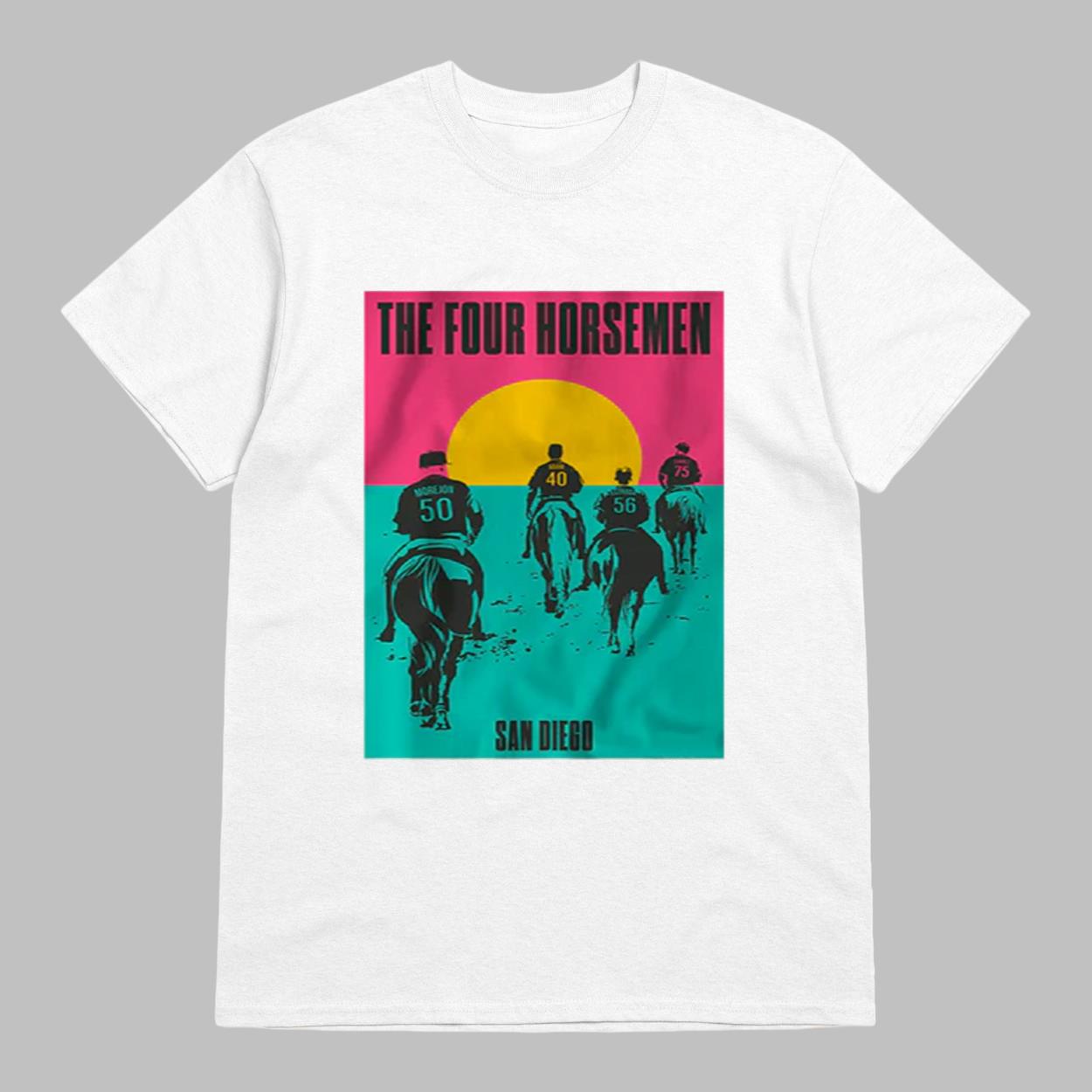 San Diego Baseball Four Horsemen Bullpen Shirt San Diego Baseball Four Horsemen Bullpen Shirt