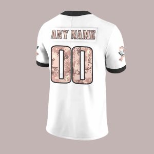 The 2025 Eagles x Military Day Football White Jersey