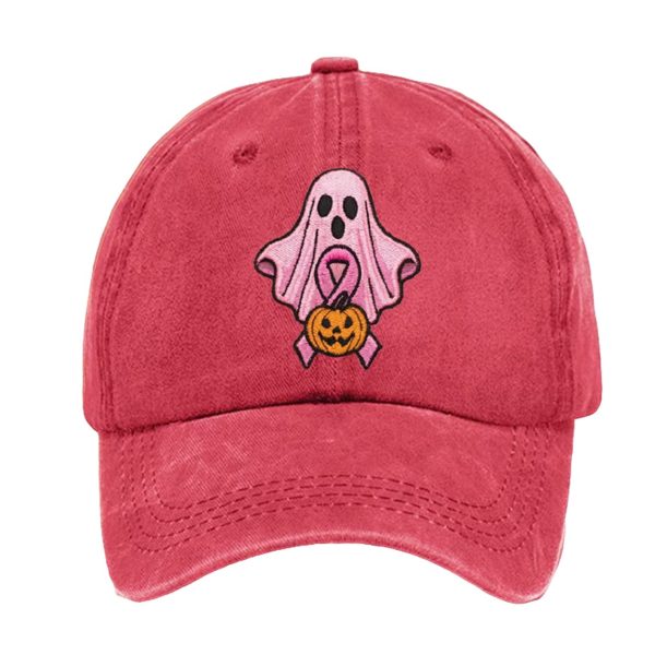 Unisex Boo Ghost Breast Cancer Baseball Cap