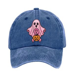 Unisex Boo Ghost Breast Cancer Baseball Cap