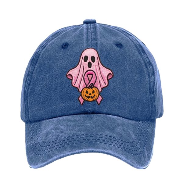 Unisex Boo Ghost Breast Cancer Baseball Cap