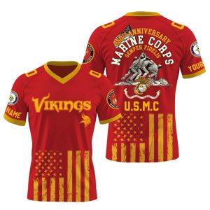 Vikings US Marine Corps 250th Anniversary Jersey
