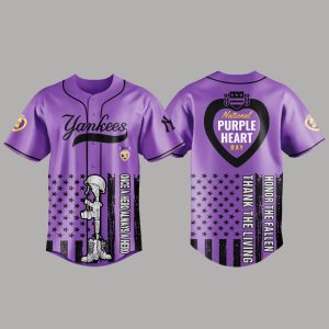 Yankees x Purple Heart Day 2025 Jersey