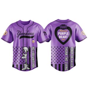 Yankees x Purple Heart Day 2025 Jersey
