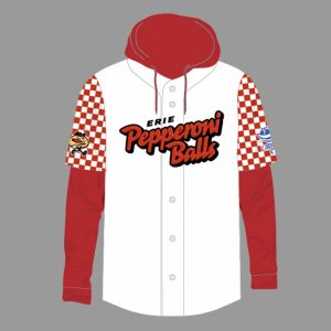 2025 Erie SeaWolves Pepperoni Balls Jersey Hoodie Giveaway
