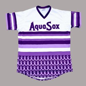 2025 Everett AquaSox Stand Up For Cancer Night Jersey