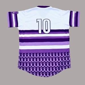 2025 Everett AquaSox Stand Up For Cancer Night Jersey