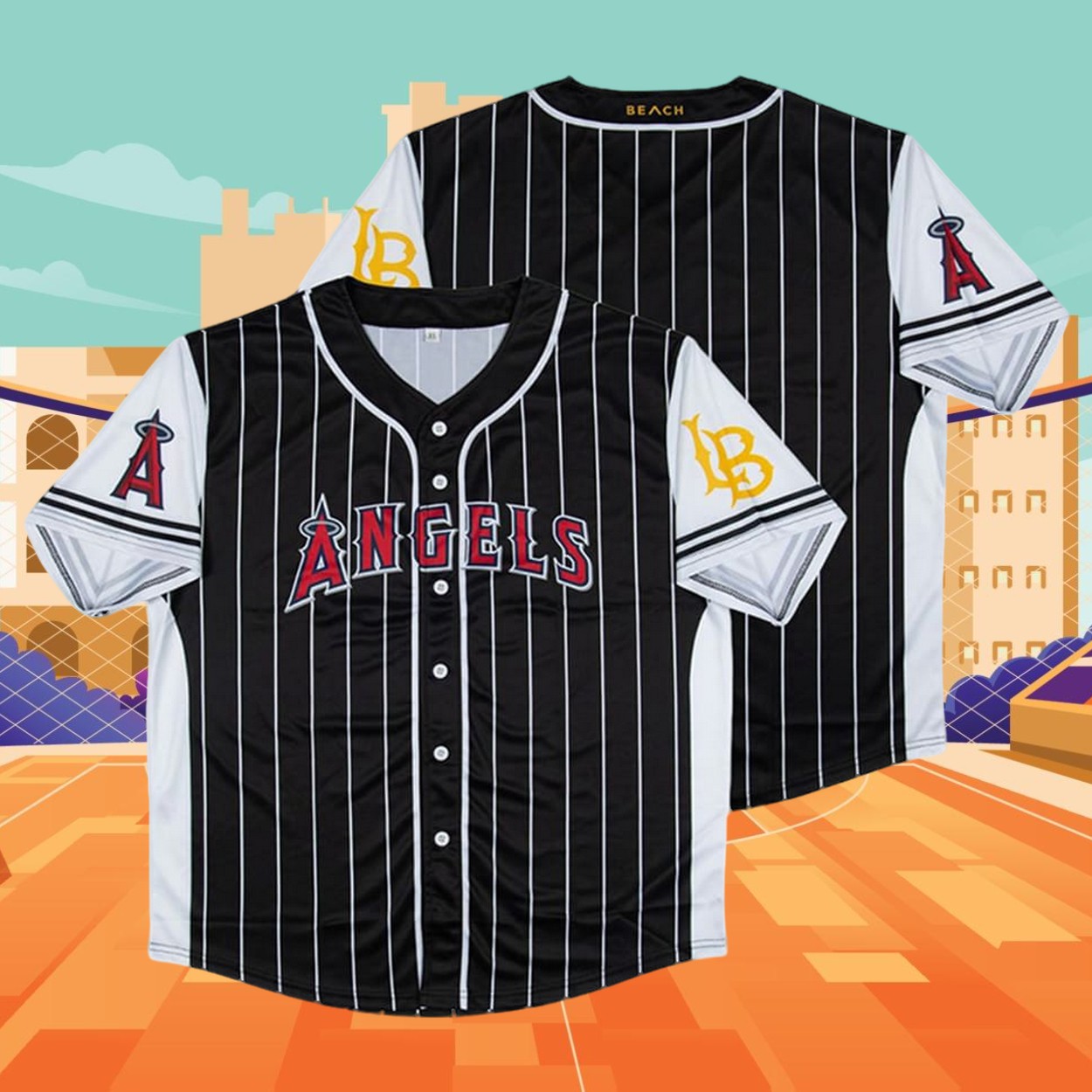 2025 LA Angels Long Beach State Night Jersey Giveaway 2025 LA Angels Long Beach State Night Jersey Giveaway