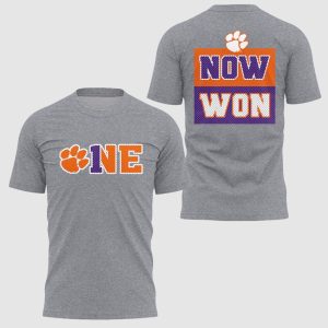 2025 Now Won Clemson Football T Shirt