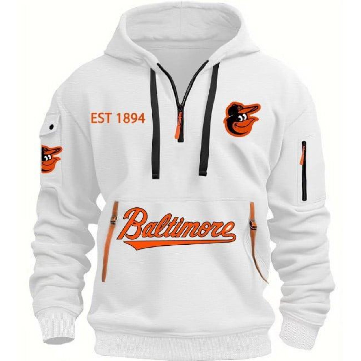 2025 Orioles EST 1894 Quarter Zip Hoodie 2025 Orioles EST 1894 Quarter Zip Hoodie