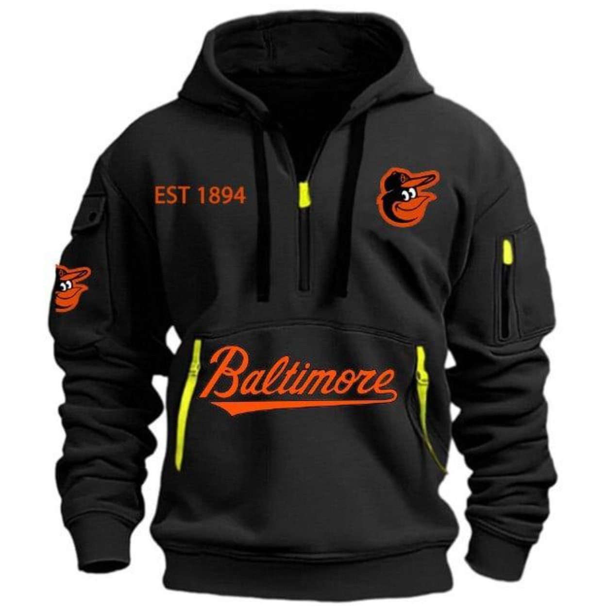 2025 Orioles EST 1894 Quarter Zip Hoodie 2025 Orioles EST 1894 Quarter Zip Hoodie