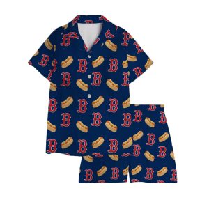 2025 Red Sox Hot Dog Pajamas Set