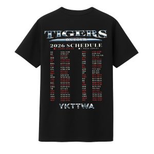 2026 Tigers Schedule T shirt