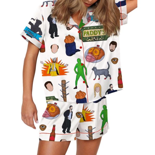 Always Sunny In Philadelphia Silky Satin Pajama Set