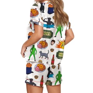 Always Sunny In Philadelphia Silky Satin Pajama Set