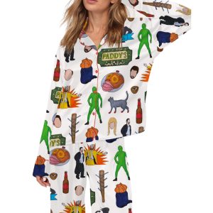 Always Sunny In Philadelphia Silky Satin Pajama Set