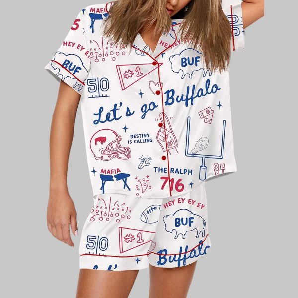Bills Let’s Go Buffalo Pajama Set