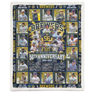 Brewers 56th Anniversary 1969 2025 Blanket
