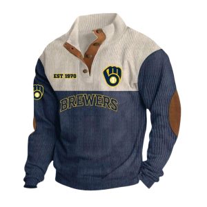 Brewers EST 1970 Stand Up Collar Sweatshirt