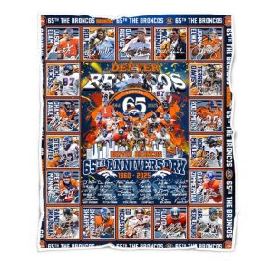 Broncos 65th Anniversary 1960 2025 Special Blanket