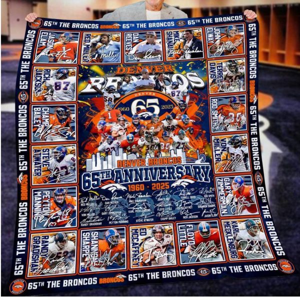 Broncos 65th Anniversary 1960-2025 Special Blanket
