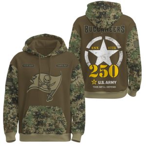 Buccaneers US Army 250th Birthday Hoodie