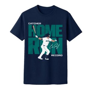 Cal Raleigh Catcher Home Run Record Shirt