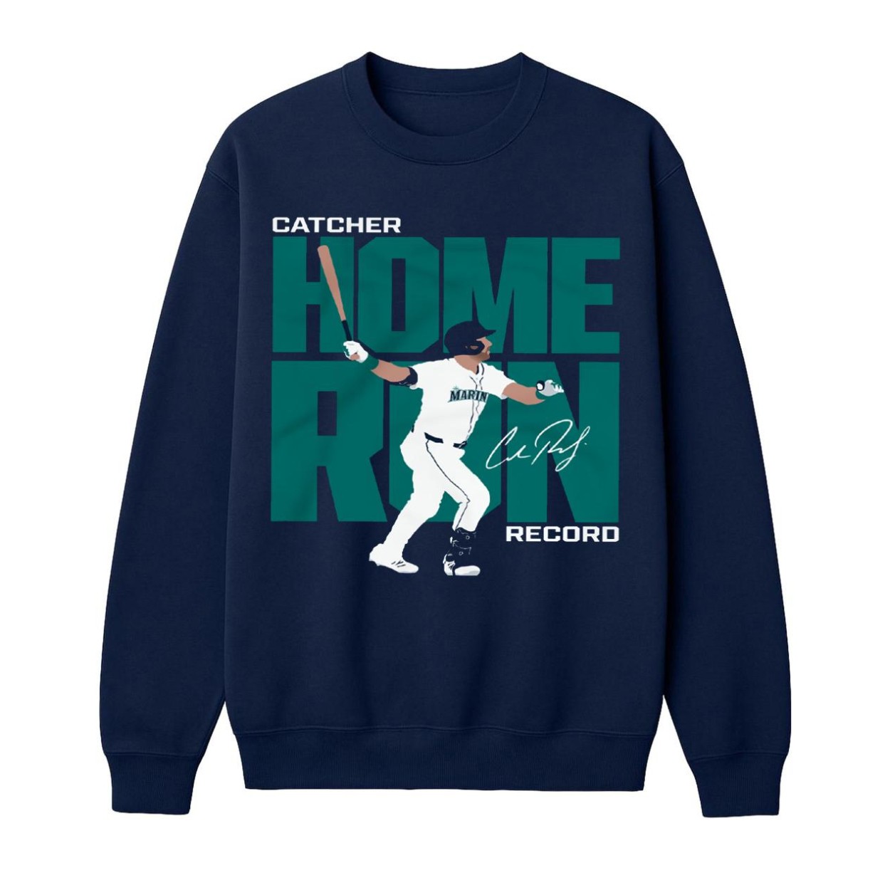 Cal Raleigh Catcher Home Run Record Shirt Cal Raleigh Catcher Home Run Record Shirt