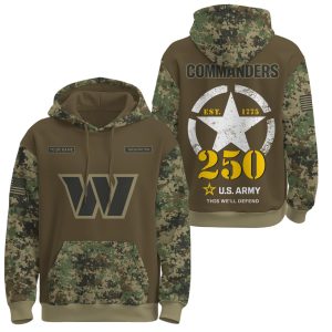 Commanders US Army 250th Birthday Hoodie