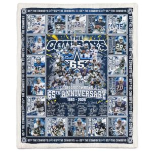 Cowboys 65th Anniversary 1960 2025 Blanket