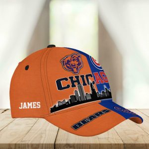 Cubs Bears Teams Chicago Skyline Classic Cap 2 Cubs Bears Teams Chicago Skyline Classic Cap