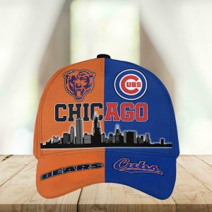 Cubs Bears Teams Chicago Skyline Classic Cap