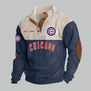Cubs EST 1870 Stand Up Collar Sweatshirt