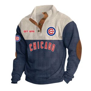Cubs EST 1870 Stand Up Collar Sweatshirt
