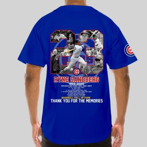 Cubs Ryne Sandberg Fo23ver Baseball Jersey