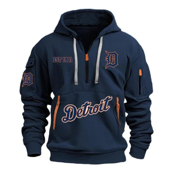 Detroit EST 1901 Quarter Zip Hoodie