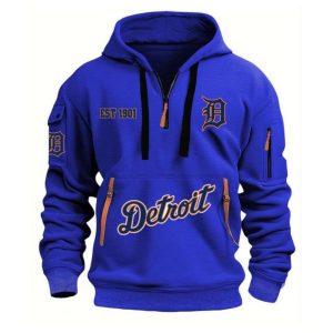 Detroit EST 1901 Quarter Zip Hoodie