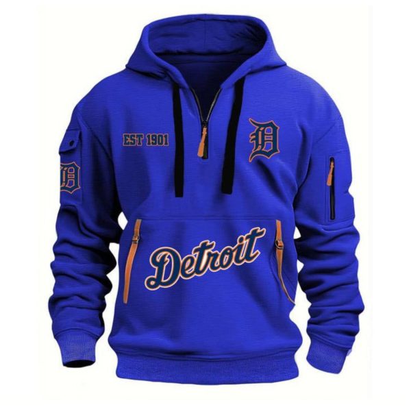 Detroit EST 1901 Quarter Zip Hoodie