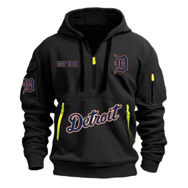 Detroit EST 1901 Quarter Zip Hoodie