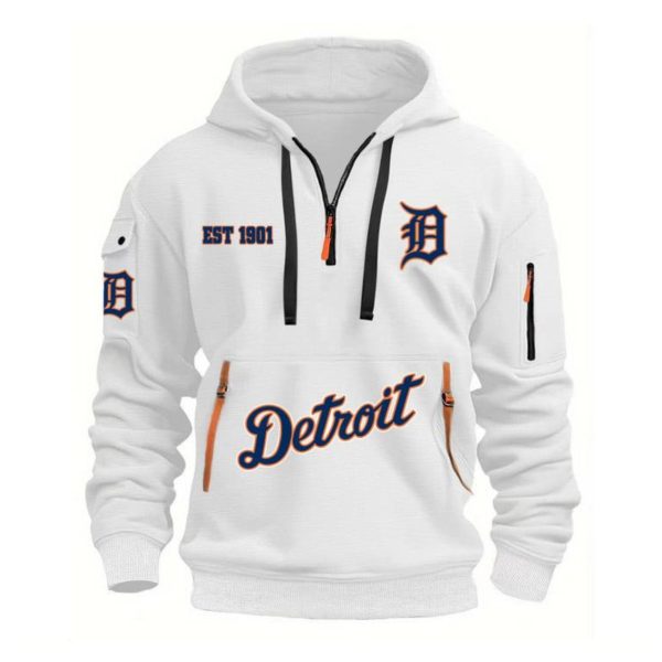 Detroit EST 1901 Quarter Zip Hoodie