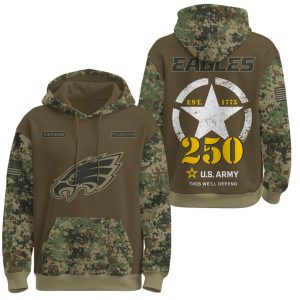 Eagles US Army 250th Birthday Hoodie