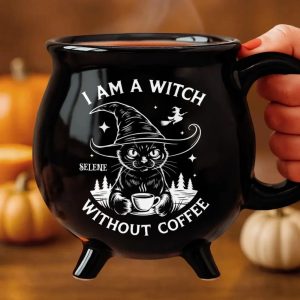 Halloween I Am A Witch Without Coffee Cauldron Coffee Mug